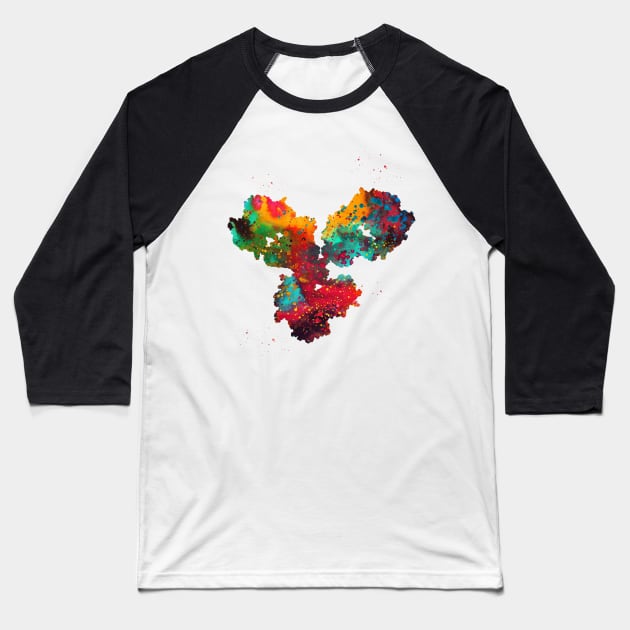 Antibody molecule Baseball T-Shirt by erzebeth